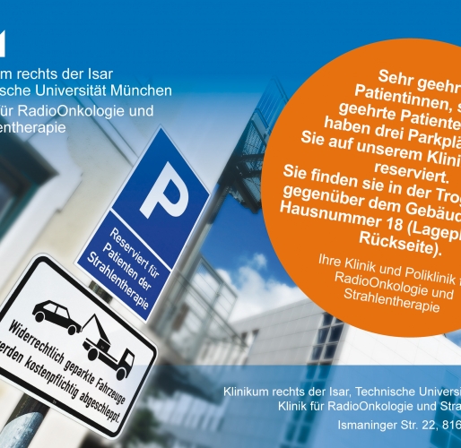 Flyer Patientenparkplätze RadioOnkologie